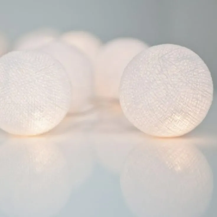 Sale Pure White lyskæde, 20 kugler Lyskæder