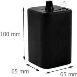 New 4R25 batteri med fjeder, 1 stk. Batterier