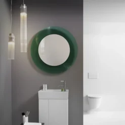 Best Kartell All Saints spejl med lys, grøn Spejle Med Lys