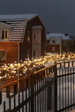 Sale Cluster udendørs lyskæde, 600 varm hvide lys, 13,18 meter Udendørs Julelys