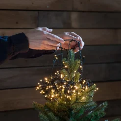 Sale juletræskæde, 240 ravfarvede lys, 2,4 meter Juletræslys