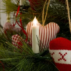 Discount juletræslys, 5 stk, 8 cm, forlængersæt Juletræslys