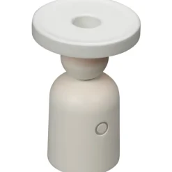 Sale Nantes genopladelig bordlampe med lysestage holder, Udendørs Bordlamper|Genopladelige Lamper