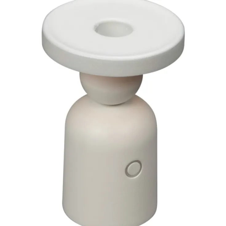 Sale Nantes genopladelig bordlampe med lysestage holder, Udendørs Bordlamper|Genopladelige Lamper
