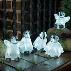 Discount pingvinbørn Julepynt Med Lys