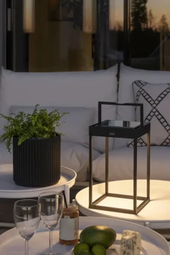 Outlet Portofino genopladelig & solcelle bordlampe, Udendørs Bordlamper|Solcellelamper