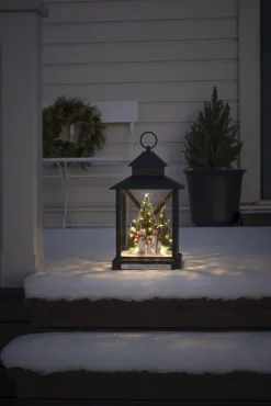 Hot snekugle, snemænd Julepynt Med Lys