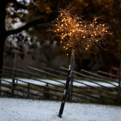 udendørs lyskæde, 100 ravfarvede lys, 9,9 meter Tilbud|Udendørs Julelys