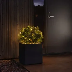 New udendørs lyskæde, 100 varm hvide lys, 9,9 meter Tilbud|Udendørs Julelys