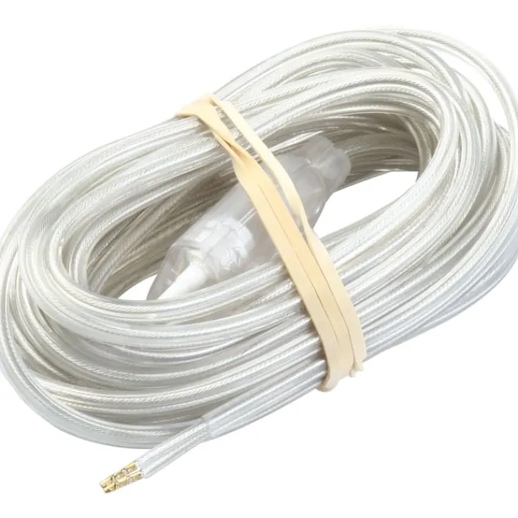 Sale Lampeledning med stikprop, 4 meter, transparent Plastledninger