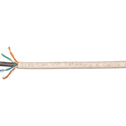 uskærmet datakabel, U/UTP Kat.6, hvid, metervare Internet Kabler