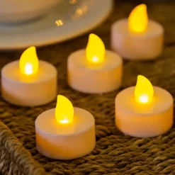 Online 8 LED fyrfadslys med fjernbetjening Gn Belysning|Kunstige Stearinlys