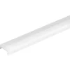 Outlet dækskinne til medium aluprofil 1 og flad aluprofil 1, opal, 1 meter Led Skinner|Ledvance