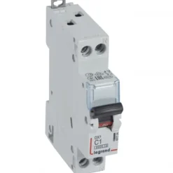 DX3 automatsikring kl. C, 1P, Tavlekomponenter