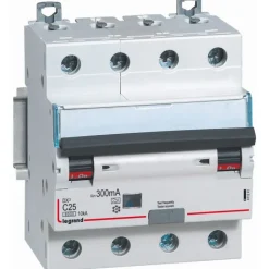 DX3 HPFI kombiafbryder 4P 30 mA, Tavlekomponenter