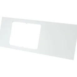 Hot Lågudsnit for 2 stik til installationskanal, perle hvid Kabelkanaler