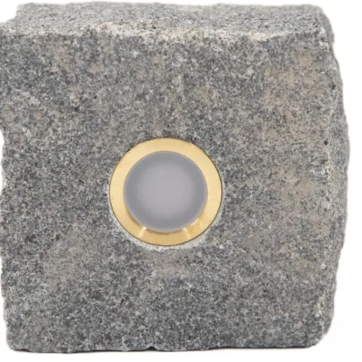 Clearance Light By Juhl chaussesten med Cosmos spot, 9x9 cm, Udendørs Spots