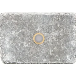 Discount Light By Juhl holmegaardsten med Cosmos messing spot, 14x21x5,5 cm, Udendørs Spots