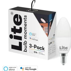 Discount E14 kertepære, 2700K-6500K, 5W, 3-pak Lyskilder