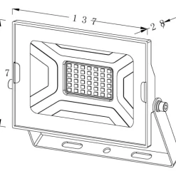 Floodlight projektør, 4000K, Projektører