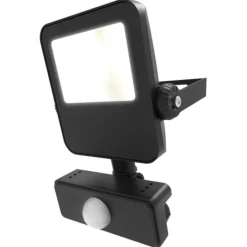 Outlet Floodlight projektør med sensor, 4000K, 10W Tilbud|Projektører