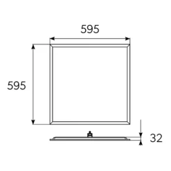 Discount Kithara panel, 60x60 cm, Led Paneler