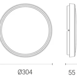 Hot 4lite Smart Circular væg- & loftlampe, krom Indendørs Belysning