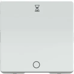 Hot LK Fuga afbryder med timer, 1 modul, hvid Fuga Afbrydere|Afbrydere