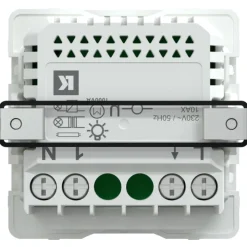 Hot LK Fuga afbryder med timer, 1 modul, hvid Fuga Afbrydere|Afbrydere