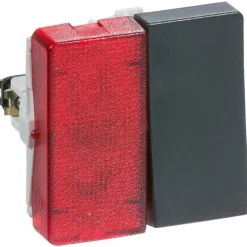 Discount LK Fuga afbryder 1-pol med rød lampe 1 modul, Fuga Afbrydere|Afbrydere