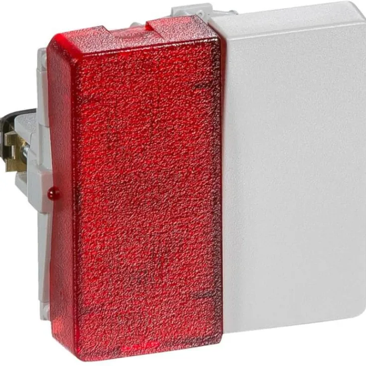 Clearance LK Fuga afbryder 1-pol med rød lampe 1 modul, Fuga Afbrydere|Afbrydere
