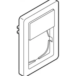 New LK Fuga Baseline 63 ramme med tekstmodul, 1,5 modul, hvid Rammer|Fuga Rammer