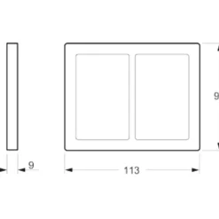 LK Fuga Base 63 ramme, 2x1,5 modul, Rammer|Fuga Base 63