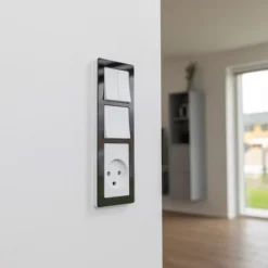 Best LK Fuga Pure 66 designramme, 3,5 modul, sort Rammer|Fuga Rammer