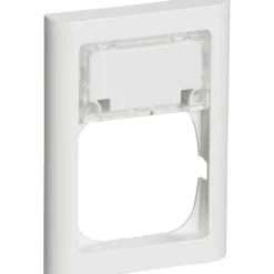 Best LK Fuga Softline 63 ramme med tekstmodul, 1,5 modul, hvid Rammer|Fuga Softline