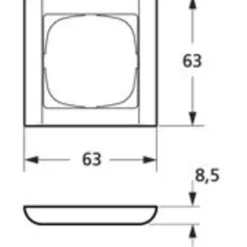Hot LK Fuga Softline 63 ramme, 1 modul, Rammer|Fuga Softline