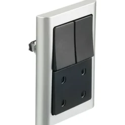 Clearance LK Fuga Softline 63 ramme, 1,5 modul, metallic Rammer|Fuga Softline