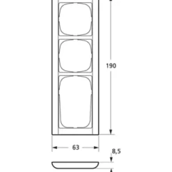 Online LK Fuga Softline 63 ramme, 3,5 modul, Rammer|Fuga Softline
