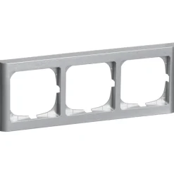 New LK Fuga Softline 63 ramme, 3 modul, vandret, Rammer|Fuga Softline