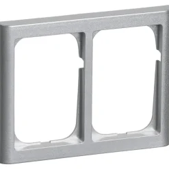 LK Fuga Softline 63 ramme, 2x1,5 modul, vandret, metallic Rammer|Fuga Softline