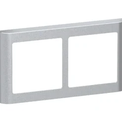 New LK Fuga Soft 63 ramme, 2x1 modul, vandret, metallic Rammer|Fuga Rammer