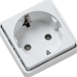 Discount LK Fuga stikkontakt med jord, 1 modul, Fuga Stikkontakter|Stikkontakter
