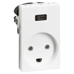 Clearance LK Fuga stikkontakt med USB-C, Fuga Stikkontakter|Stikkontakter