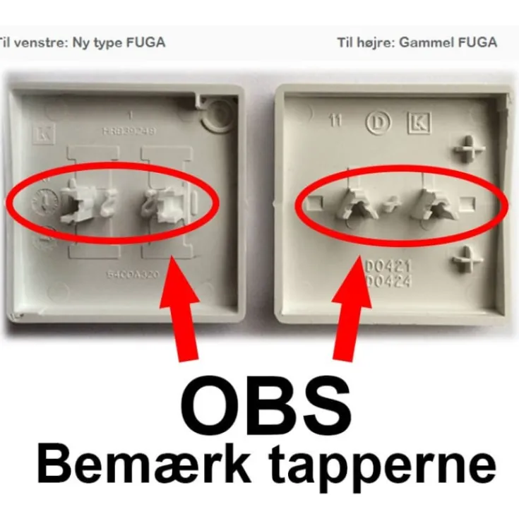 Online LK Fuga tangentsæt for kroneafbryder, ny type, Tangenter & Afdækninger