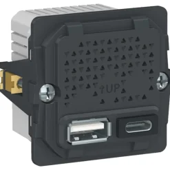Clearance LK Fuga 2xUSB A+C 2,4A, Fuga Stikkontakter|Stikkontakter