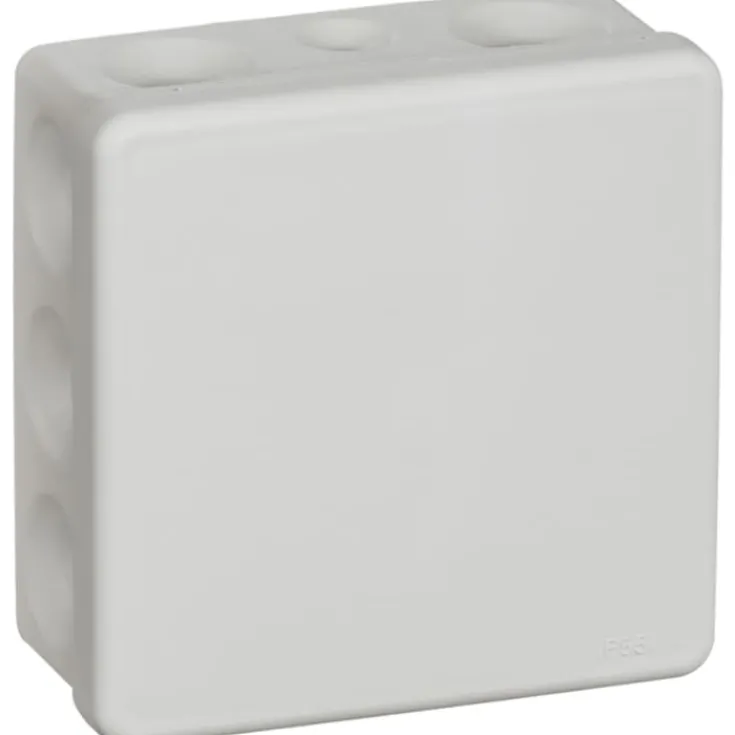 Clearance LK Maxi membrandåse, 100x100x45 mm, lysegrå Samledåser