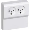 Discount LK Opus 66 dobbelt panelstikkontakt, 2 modul, hvid Stikkontakter|Opus 66 Stikkontakter