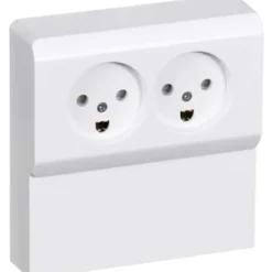 Discount LK Opus 66 dobbelt panelstikkontakt, 2 modul, hvid Stikkontakter|Opus 66 Stikkontakter