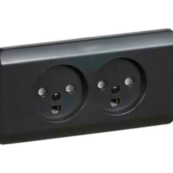 Hot LK Opus 66 dobbelt stikkontakt m/jord, Stikkontakter|Opus 66 Stikkontakter