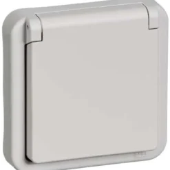 Best LK Opus 74 stikkontakt med lampe, Stikkontakter|Opus 74 Stikkontakter